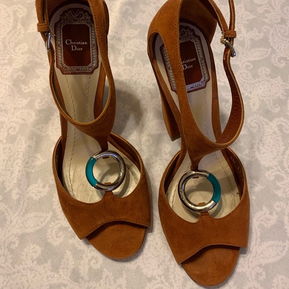 Authentic Christian Dior Bulky Heel Sandals - Picture 3 of 8